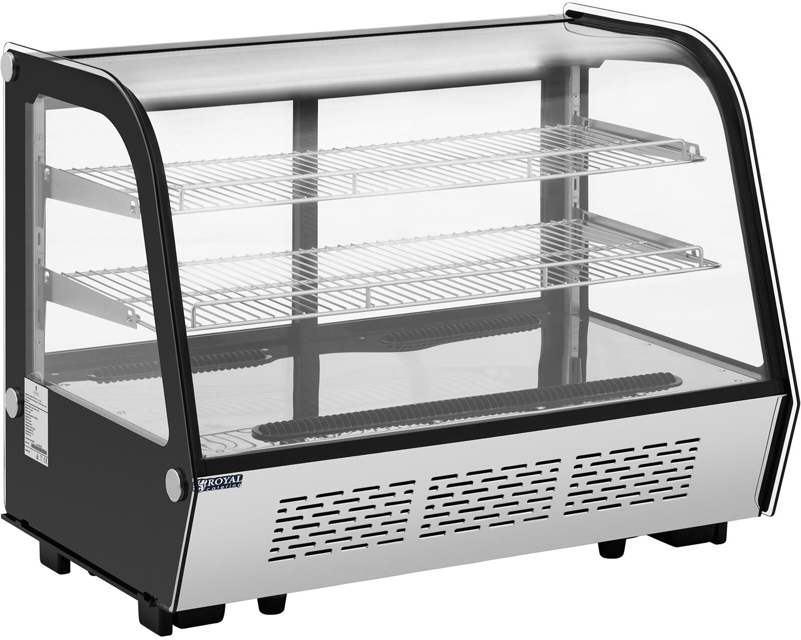 Royal Catering Vetrina refrigerata da banco per pasticceria - 160 l - 3 livelli - Acciaio inox RCCC-160S Royal Catering Vetrina refrigerata da banco per pasticceria - 160 l - 3 livelli - Acciaio inox RCCC-160S