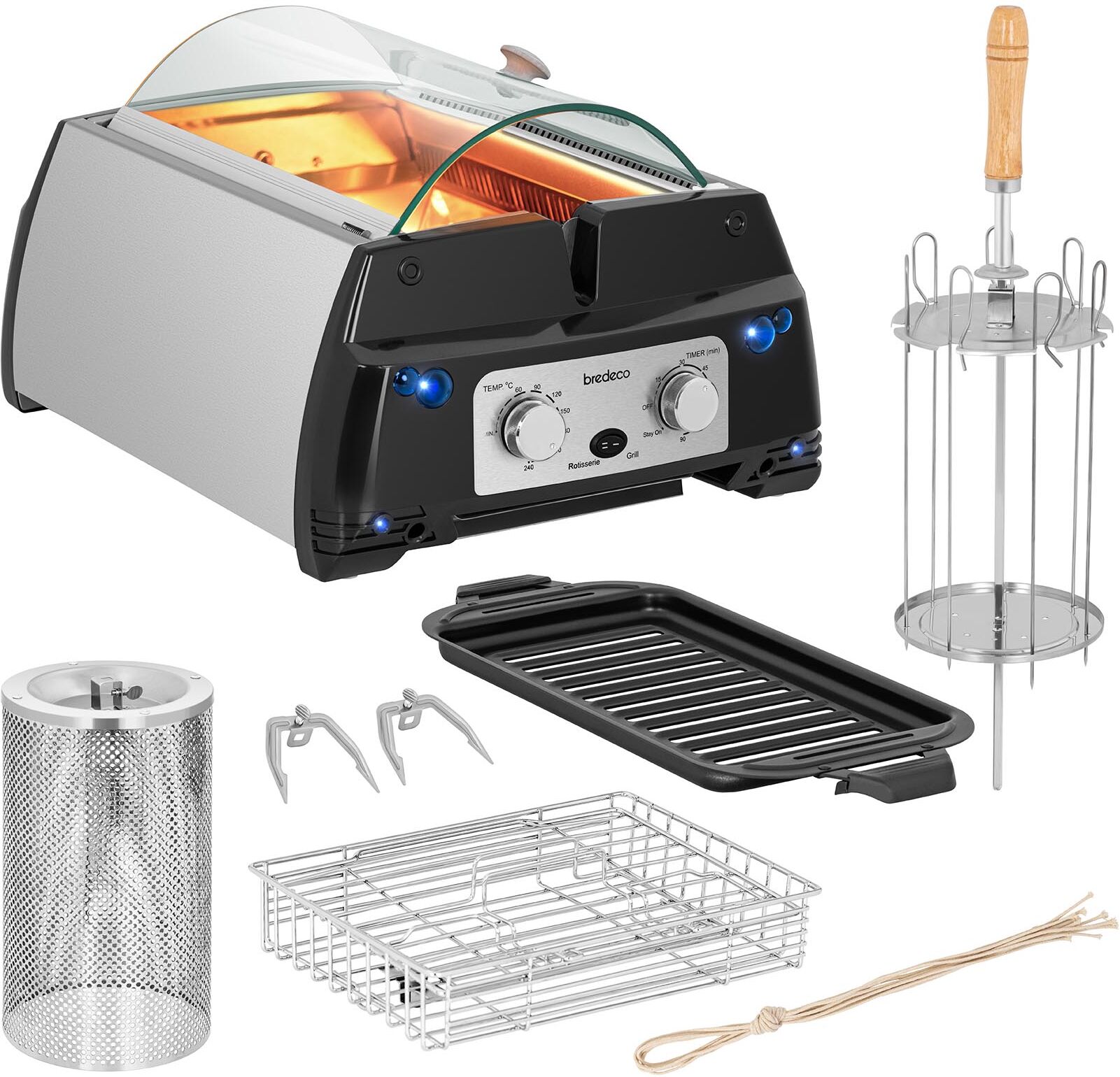 bredeco Barbecue infrarossi - 1.780 W - accessori inclusi BCIG 1800FA