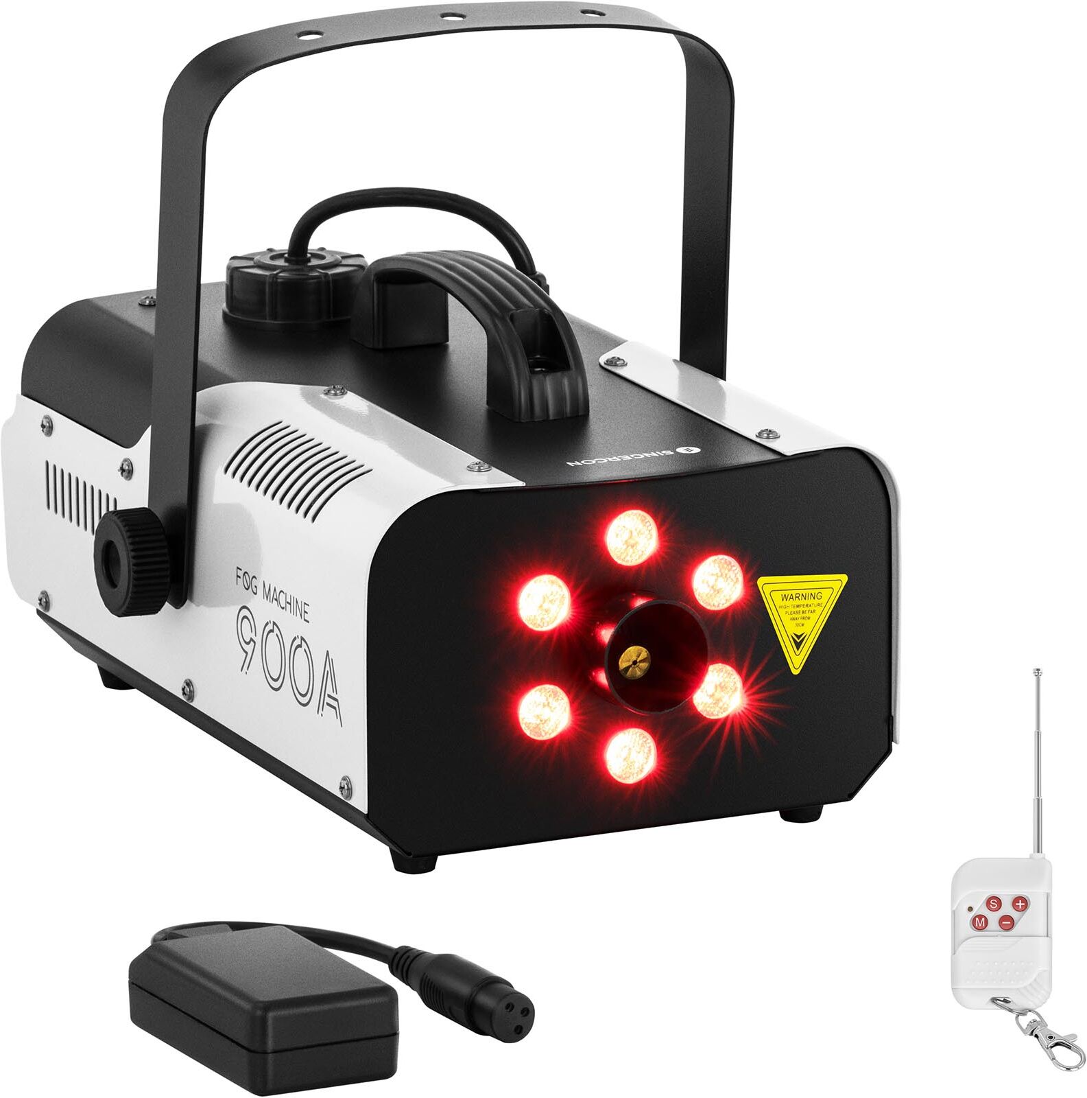 Singercon Macchina per il fumo - 900 W - 141,6 m³ - LED 6 x 3 W CON.FM-900A