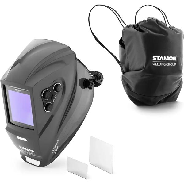 stamos welding group maschera da saldatore - colour glass x-100b - campo visivo colorato