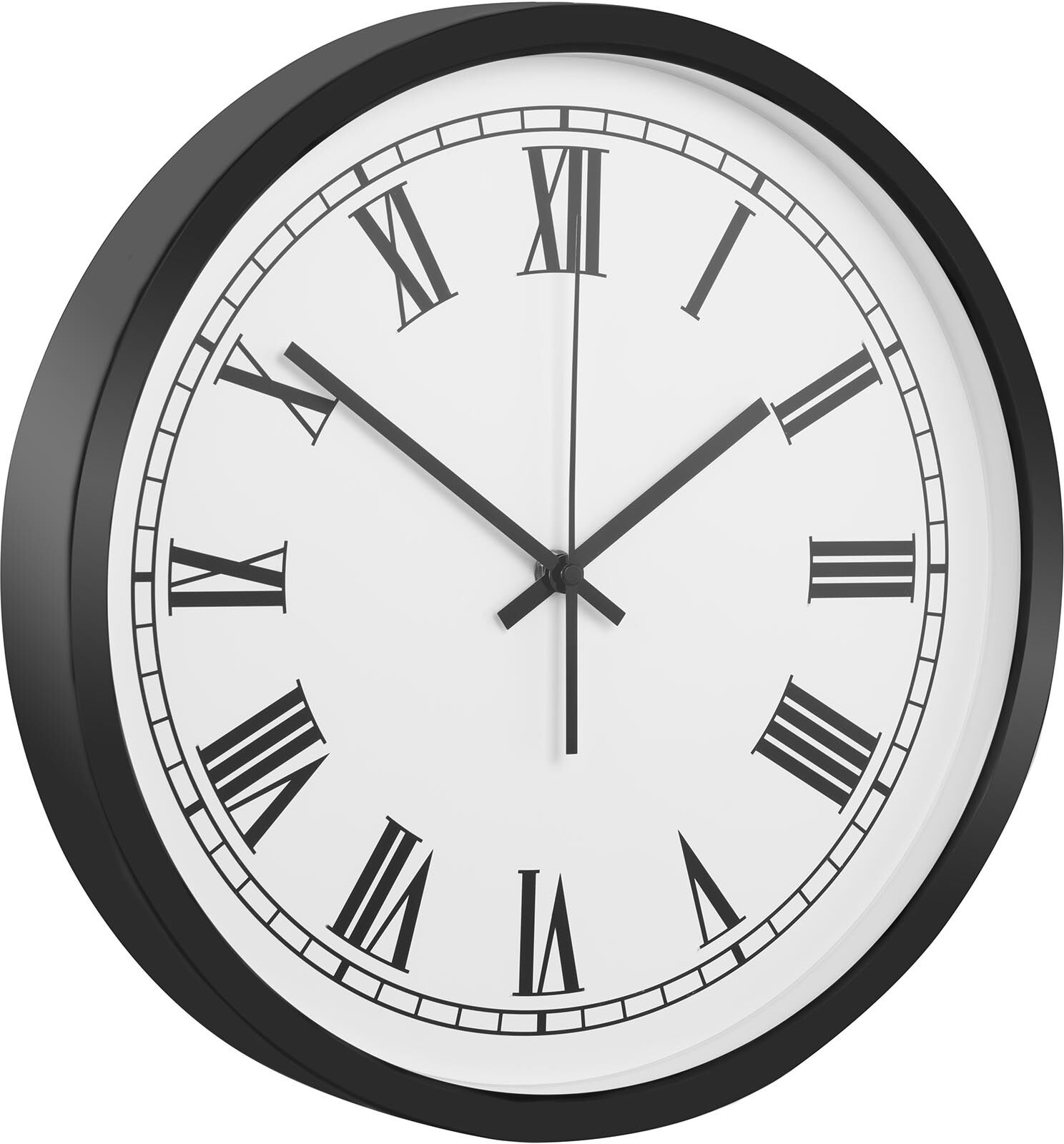 Uniprodo Orologio da parete analogico radiocontrollato - Ø 35 cm - Numeri romani UNI_CLOCK_06 Uniprodo Orologio da parete analogico radiocontrollato - Ø 35 cm - Numeri romani UNI_CLOCK_06