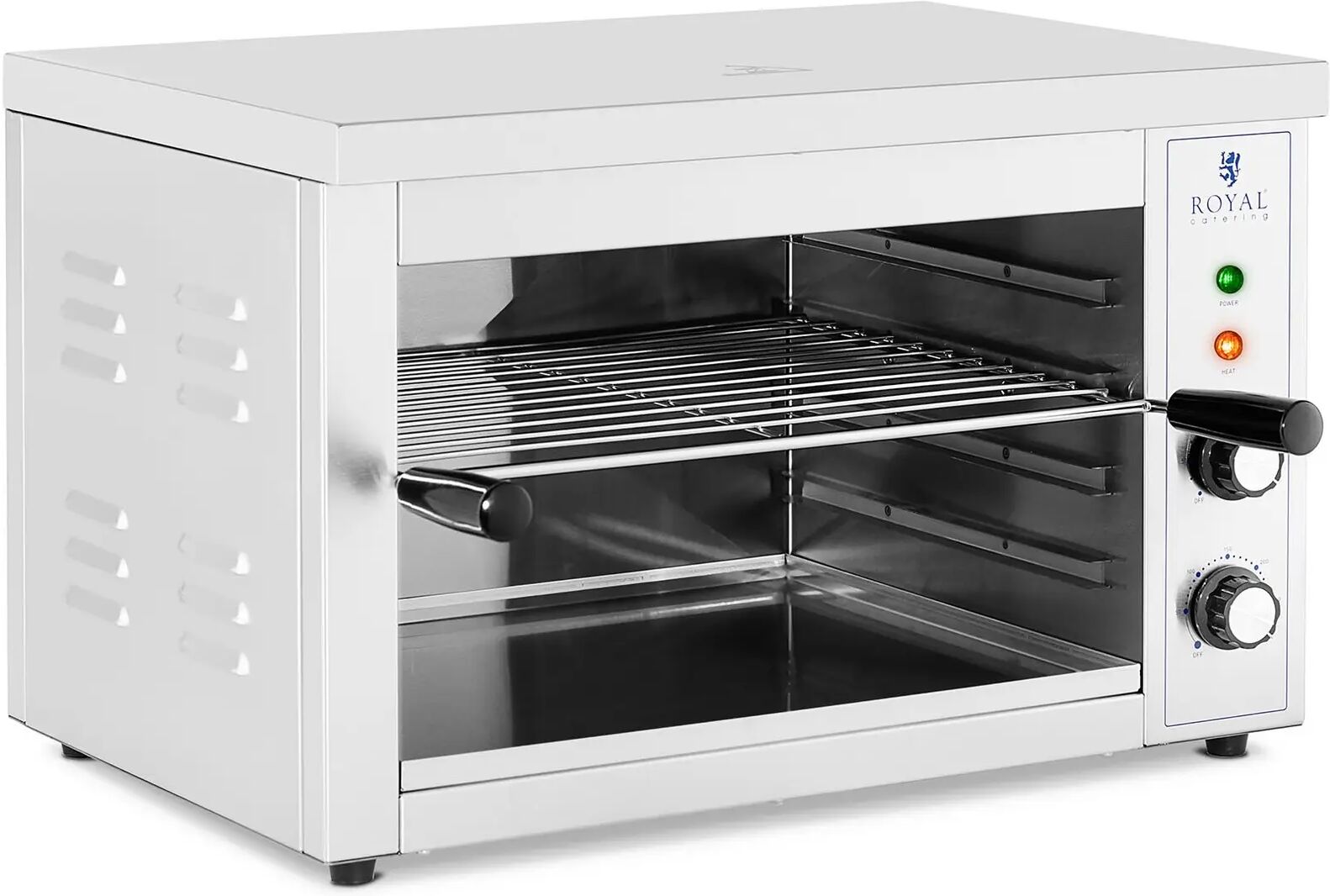 royal catering tostiera elettrica salamandra - 3000 w - 50-300 ° c rcpes-380