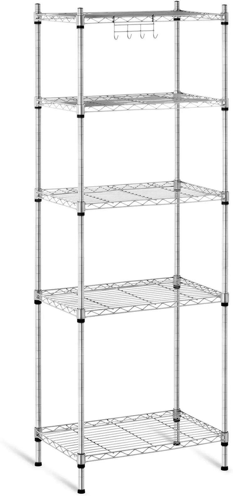 Royal Catering Scaffale metallico componibile - 35 x 55 x 150 cm - 150 kg - grigio RCMR-1500P19