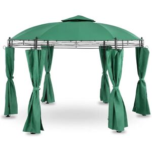 Uniprodo Gazebo da giardino - Ø 3,8 m - 180 g/m² - verde scuro UNI_PERGOLA_3.5GR