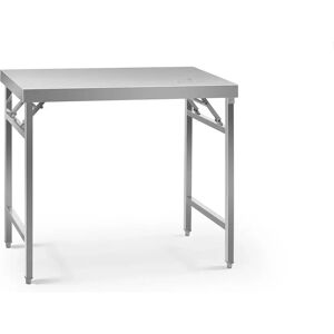 Royal Catering Tavolo acciaio pieghevole - 60 x 100 cm - 200 kg di carico RCAT-100/60KE