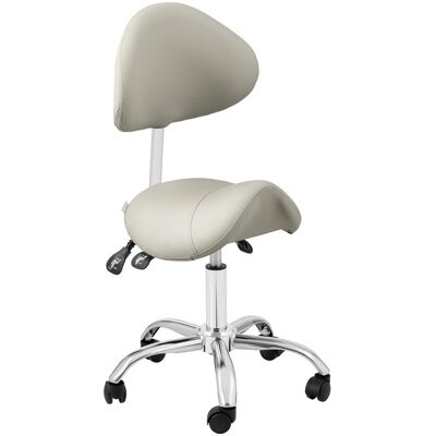 physa Sgabello con schienale - Schienale e seduta regolabili in altezza - 51 - 65 cm - 150 kg - Grigio, Argento MANNHEIM GRAY physa Sgabello con schienale - Schienale e seduta regolabili in altezza - 51 - 65 cm - 150 kg - Grigio, Argento MANNHEIM GRAY