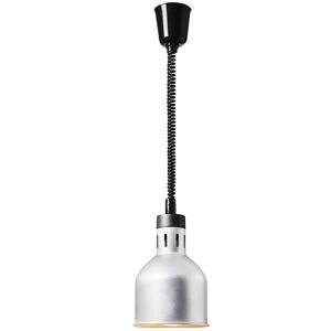 Royal Catering Lampada riscaldante - argento - 17.5 x 17.5 x 29 cm - acciaio - regolabile in altezza RC-SHSFL03