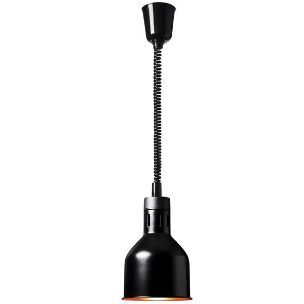 royal catering lampada riscaldante - nero opaco - 17 x 17 x 28.5 cm - acciaio - regolabile in altezza rc-shsfl04