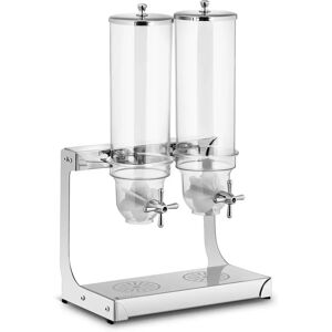 Royal Catering Dispenser per cereali- 2 x 3,5 l - 2 contenitori RCCS-3.5LSS2