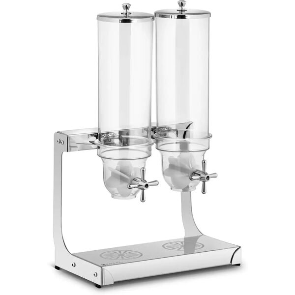 royal catering dispenser per cereali- 2 x 3,5 l - 2 contenitori rccs-3.5lss2