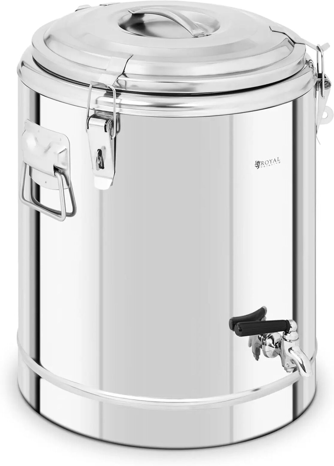 Royal Catering Contenitore termico in acciaio inox - 22,5 L - con rubinetto di scarico RCTP-30ET