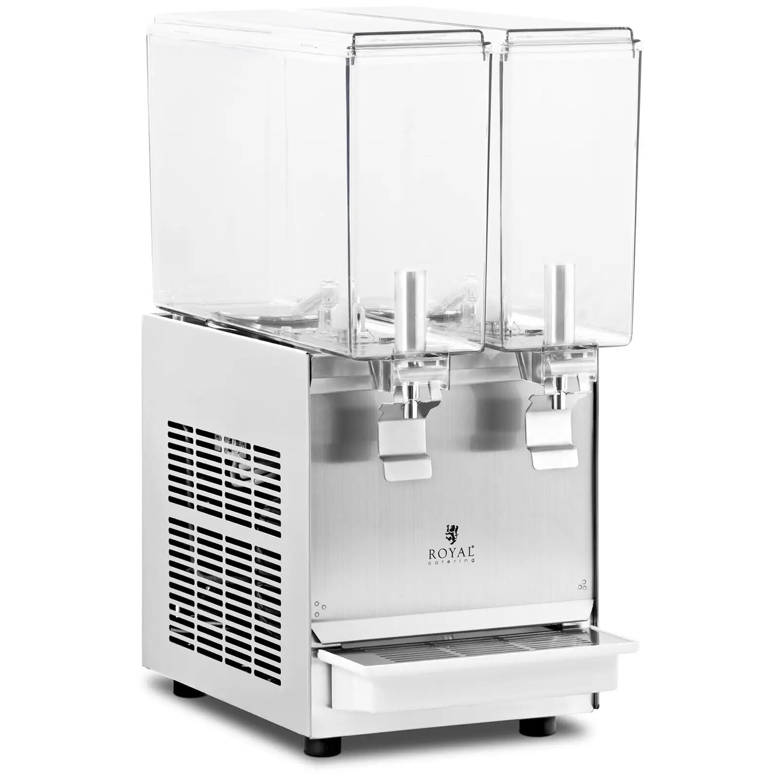 Royal Catering Dispenser bibite con rubinetto - 2 x 10 L -  - sistema di raffreddamento RC-JDD02