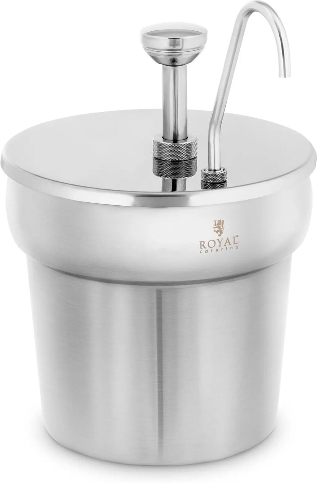 Royal Catering Dispenser per salse - Acciaio inox - 6,6 l -  RCSW-09