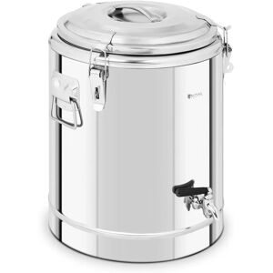 Royal Catering Contenitore termico in acciaio inox - 22,5 L - con rubinetto di scarico RCTP-30ET