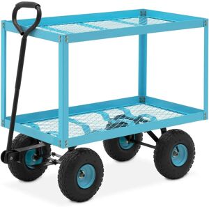 hillvert Carrello da giardino - 150 kg - 2 griglie HT-TWIN-150