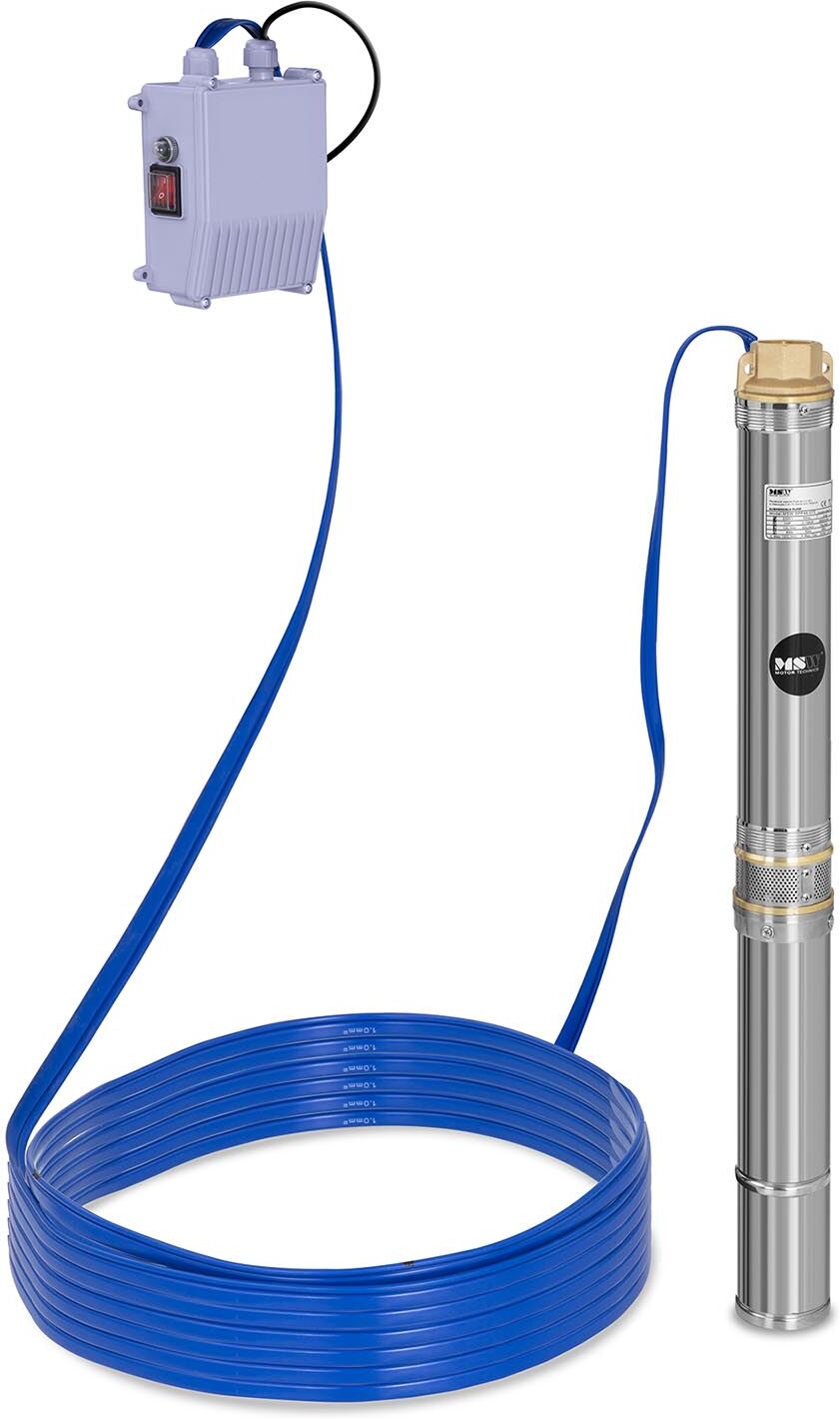 MSW Pompa sommersa per pozzo - 3.800 L/h - 250 W - Acciaio inox -SPP32-025 MSW Pompa sommersa per pozzo - 3.800 L/h - 250 W - Acciaio inox -SPP32-025