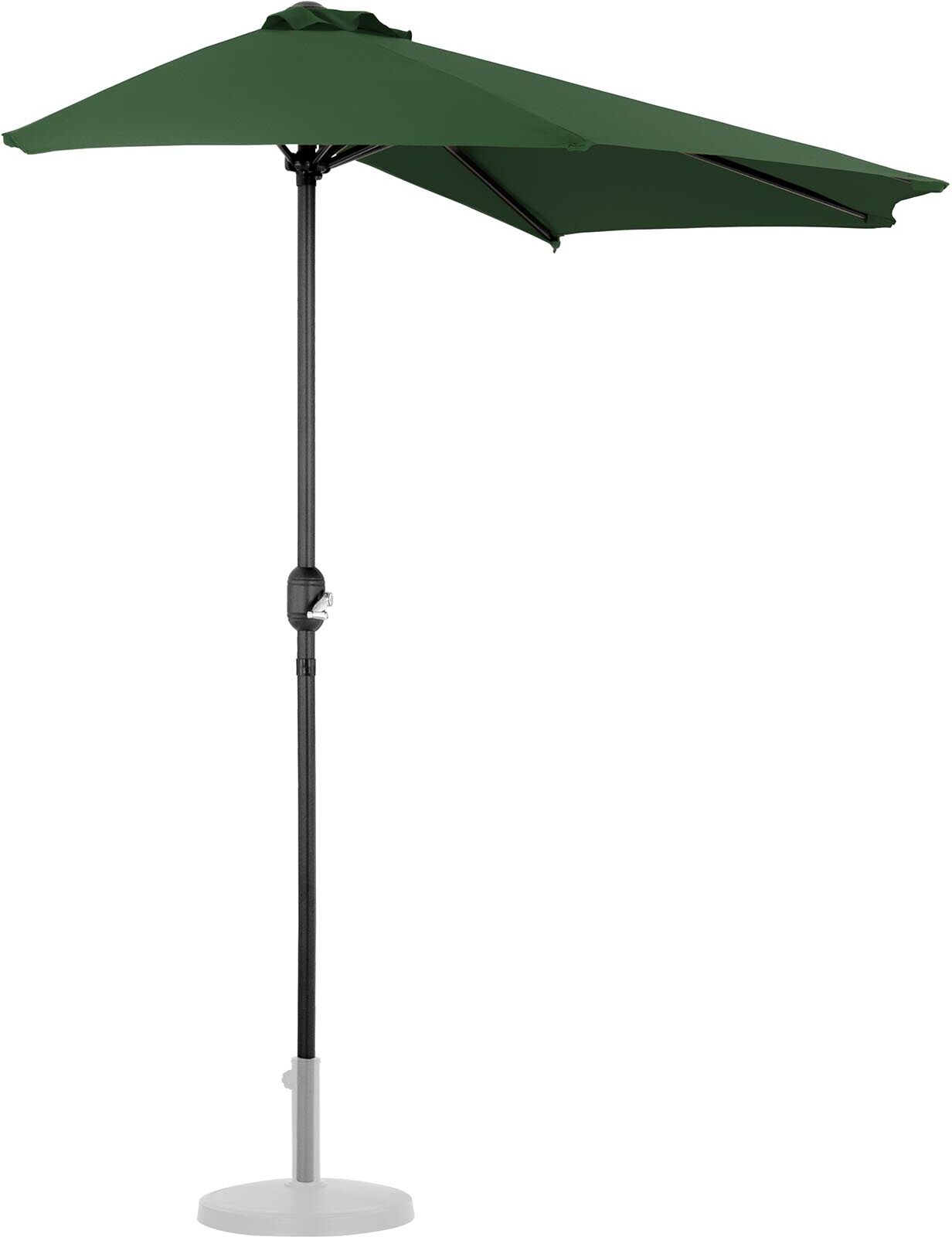 Uniprodo Mezzo ombrellone - verde - pentagonale- 270 x 135 cm UNI_HALFUMBRELLA_R300GR Uniprodo Mezzo ombrellone - verde - pentagonale- 270 x 135 cm UNI_HALFUMBRELLA_R300GR