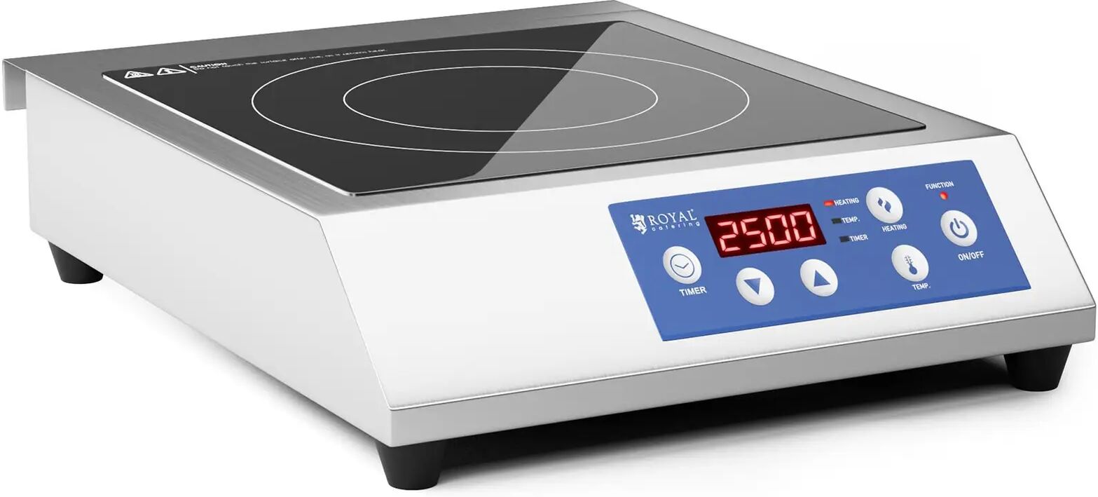 royal catering piastra a induzione - 28 cm - da 60 a 240 °c - timer rcik-3500cg