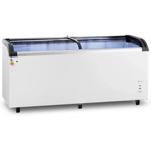 Royal Catering Congelatore a pozzetto - 545 L - Porte in vetro RCFZ-545G