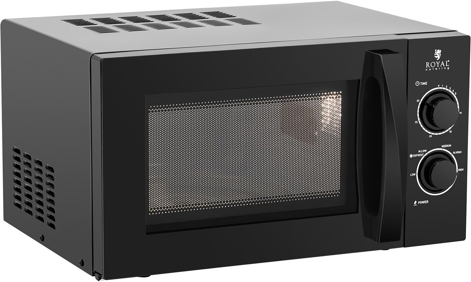 Royal Catering Microonde da 20 litri - 900 W - Maniglia tonda RC-MV-02 Royal Catering Microonde da 20 litri - 900 W - Maniglia tonda RC-MV-02