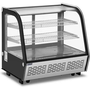 Royal Catering Vetrina refrigerata da banco per pasticceria - 120 L - 3 livelli - acciaio inox RCCC-120-ST