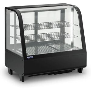 Royal Catering Vetrina refrigerata da banco - 100 L - 3 livelli - nero RCCC-100-BT