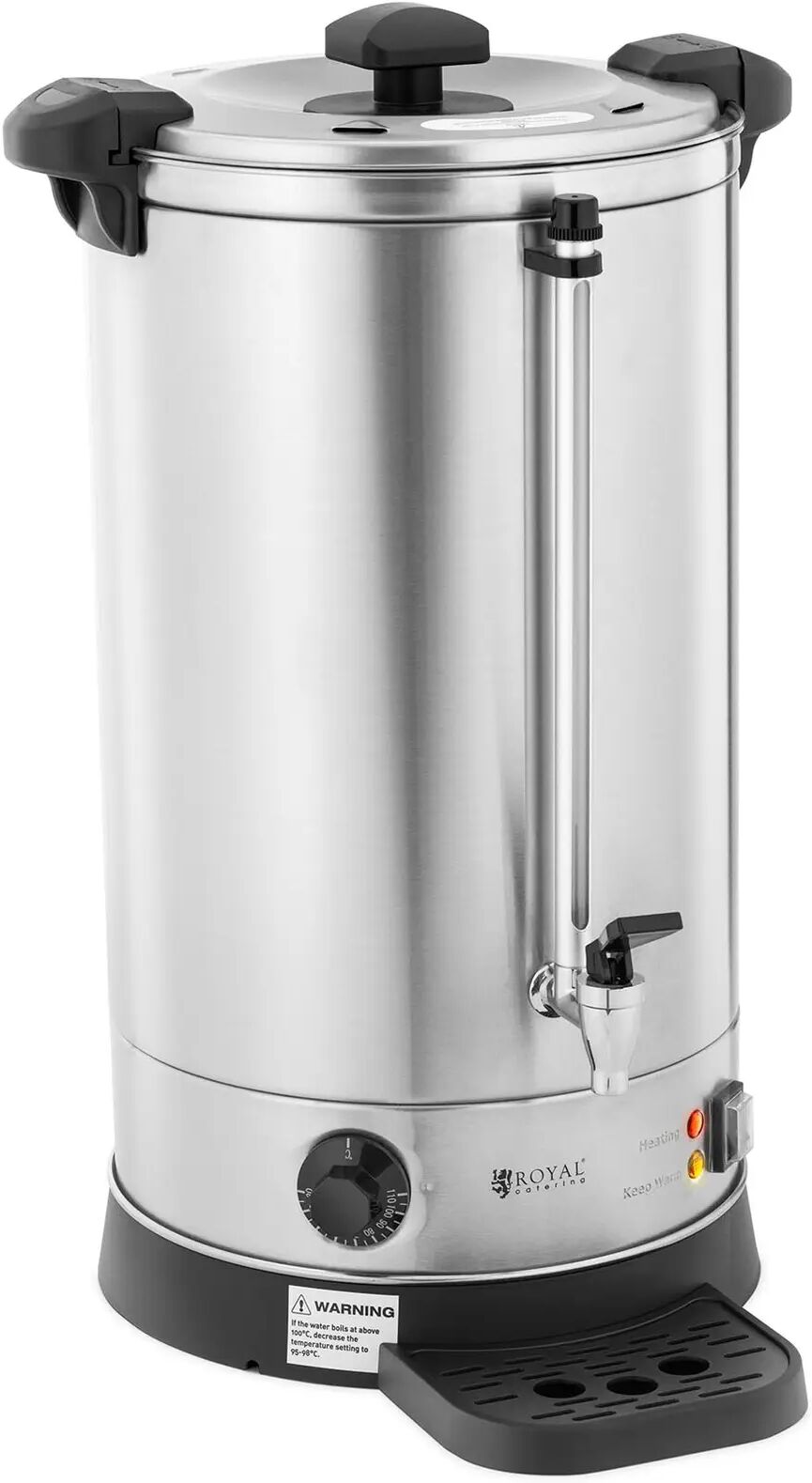 Royal Catering Bollitore professionale - 19,7 litri - 2.500 W - Con vaschetta di raccolta RC-WBDW21