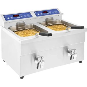 Royal Catering Friggitrice a induzione - 2 x 10 Litri - 60 fino a 190°C RCIF-10DB