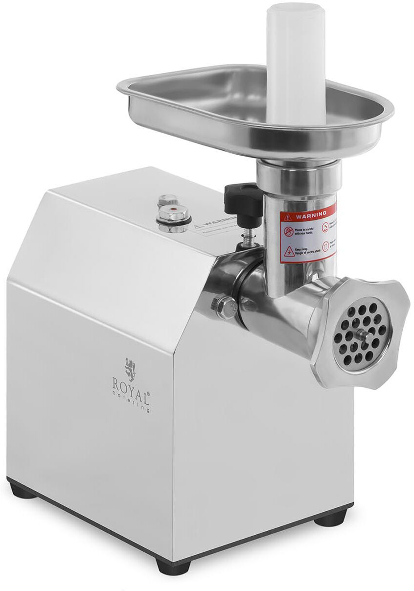 Royal Catering Tritacarne elettrico in acciaio inox- Rotazione in senso inverso - 70 kg/h - ECO RCFW 70-600ECO Royal Catering Tritacarne elettrico in acciaio inox- Rotazione in senso inverso - 70 kg/h - ECO RCFW 70-600ECO