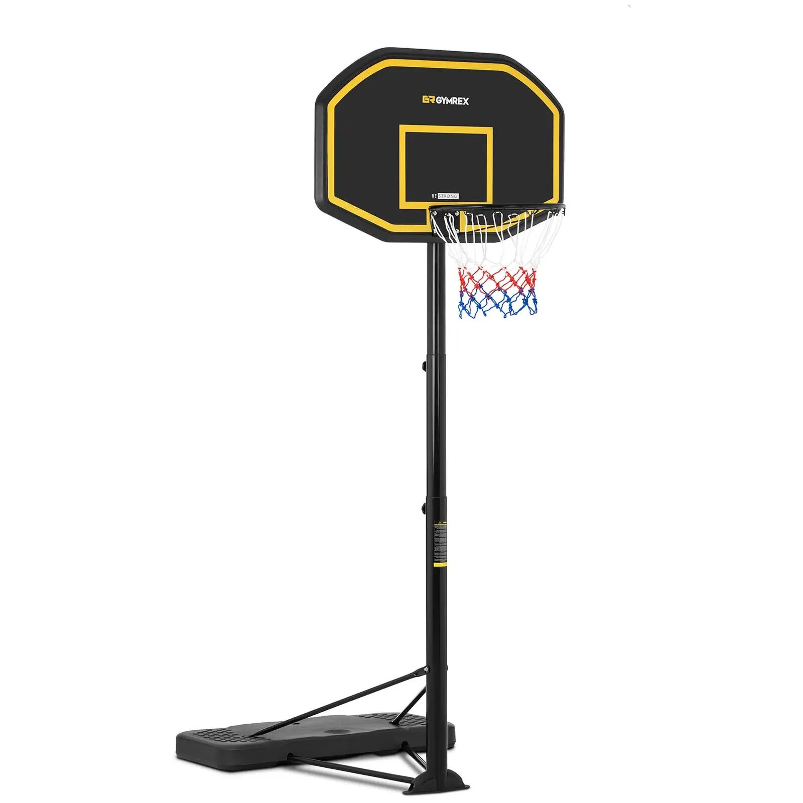gymrex canestro basket - regolabile in altezza - 200-305 cm gr-bs11