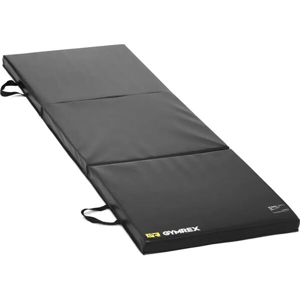 gymrex tappetino palestra - 180 x 60 x 5 cm - pieghevole - nero gr-fm 18