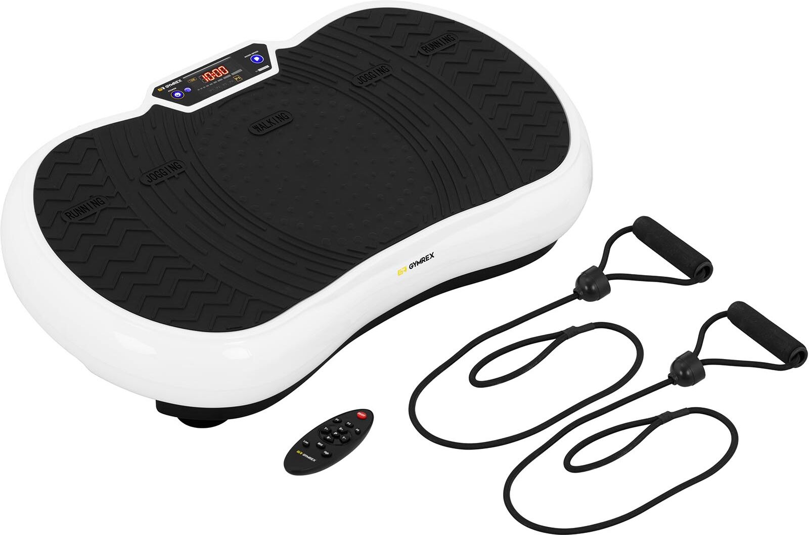 Gymrex Pedana vibrante - 61 x 32 cm - Fino a 120 kg - Telecomando GR-MG46 Gymrex Pedana vibrante - 61 x 32 cm - Fino a 120 kg - Telecomando GR-MG46