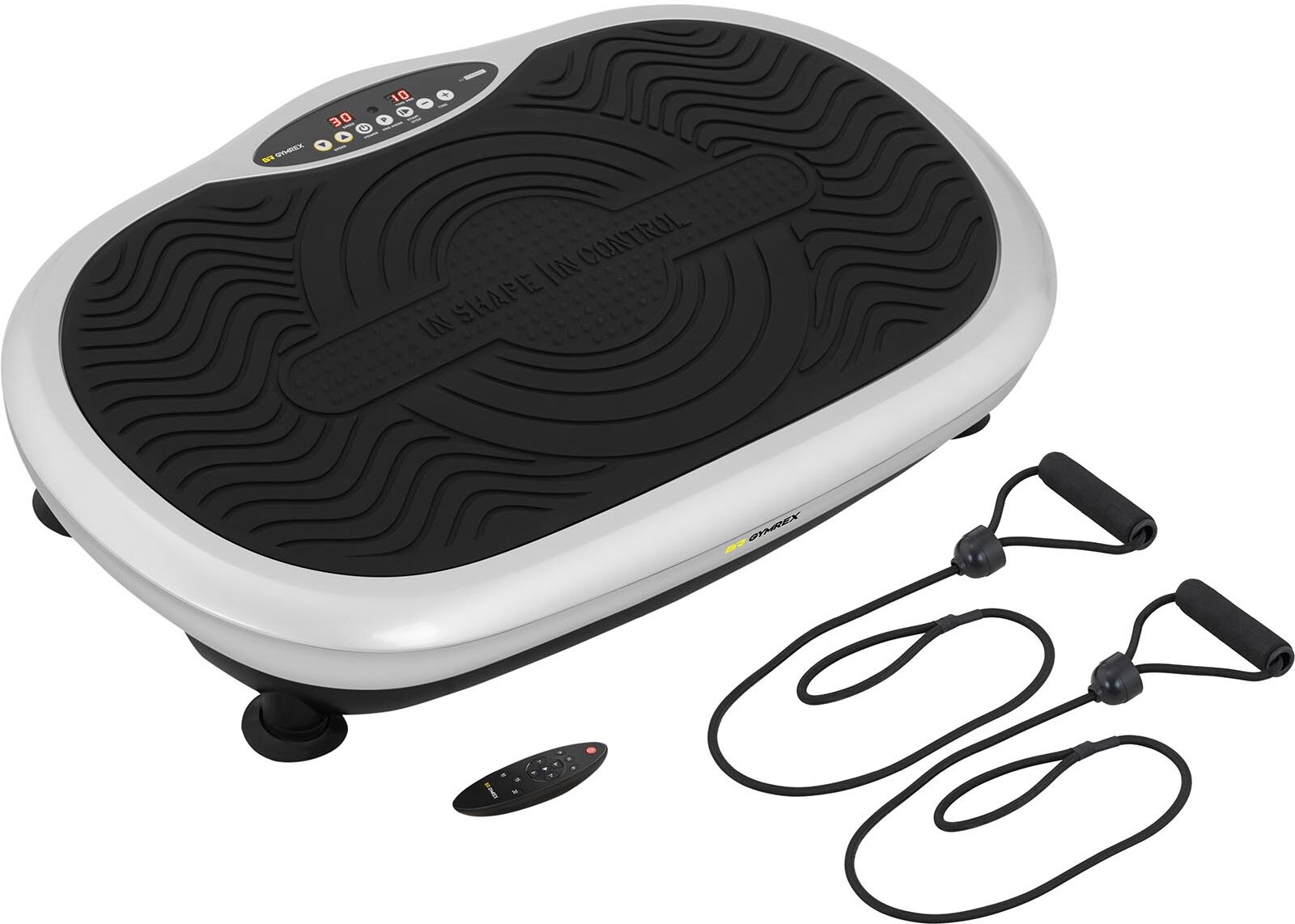 Gymrex Pedana vibrante - 54 x 30,5 cm - Fino a 120 kg - Telecomando GR-MG47 Gymrex Pedana vibrante - 54 x 30,5 cm - Fino a 120 kg - Telecomando GR-MG47