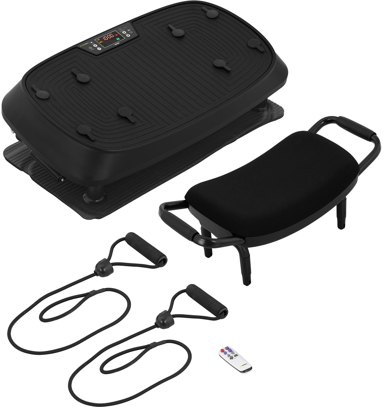 Gymrex Pedana vibrante - 61 x 35 cm - Fino a 120 kg - Telecomando - Seduta GR-MG48 Gymrex Pedana vibrante - 61 x 35 cm - Fino a 120 kg - Telecomando - Seduta GR-MG48