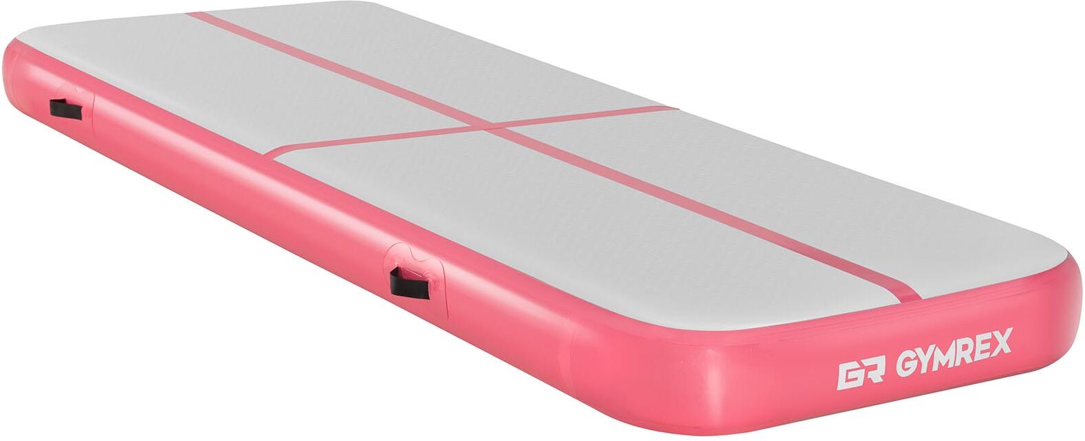 Gymrex Tappetino da ginnastica gonfiabile - 300 x 100 x 20 cm - 150 kg - Grigio/Rosa GR-ATM13 Gymrex Tappetino da ginnastica gonfiabile - 300 x 100 x 20 cm - 150 kg - Grigio/Rosa GR-ATM13