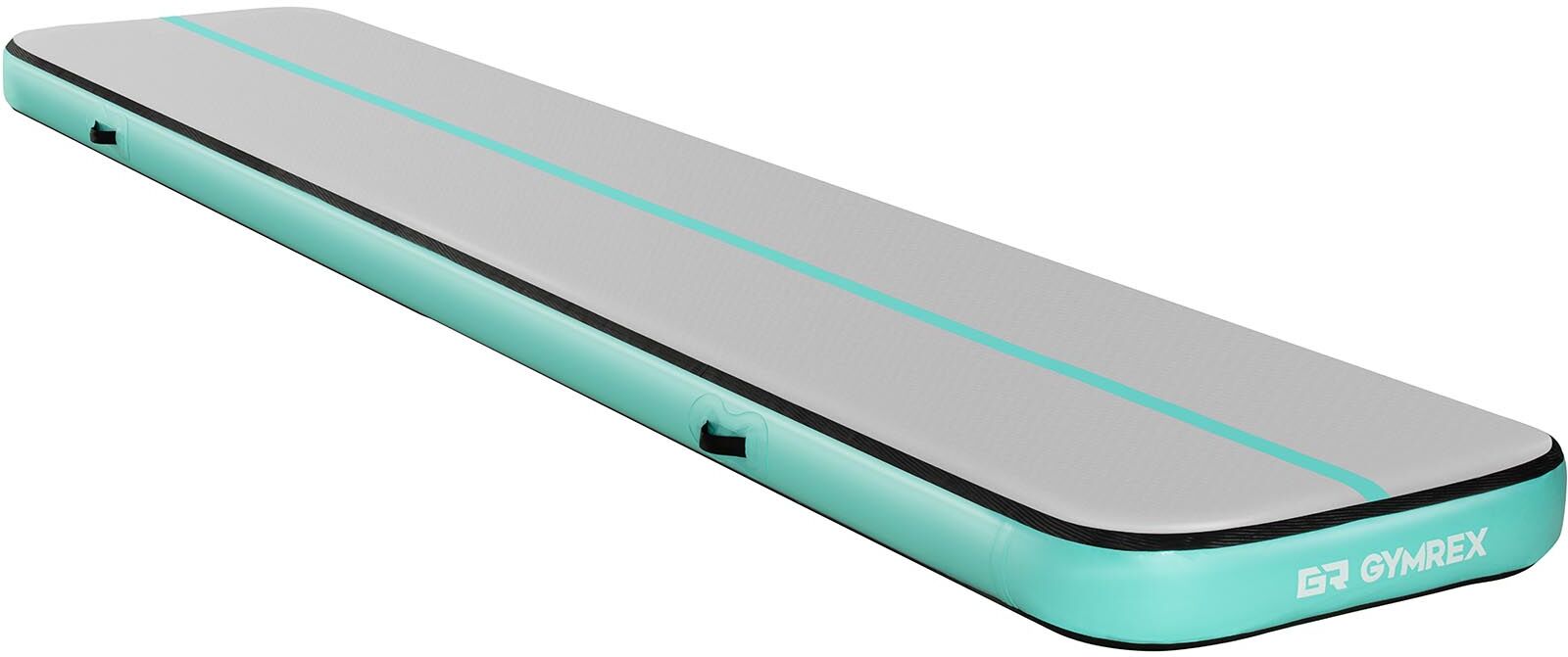 Gymrex Tappetino da ginnastica gonfiabile - 500 x 100 x 20 cm - 190 kg - Grigio/Verde GR-ATM21 Gymrex Tappetino da ginnastica gonfiabile - 500 x 100 x 20 cm - 190 kg - Grigio/Verde GR-ATM21