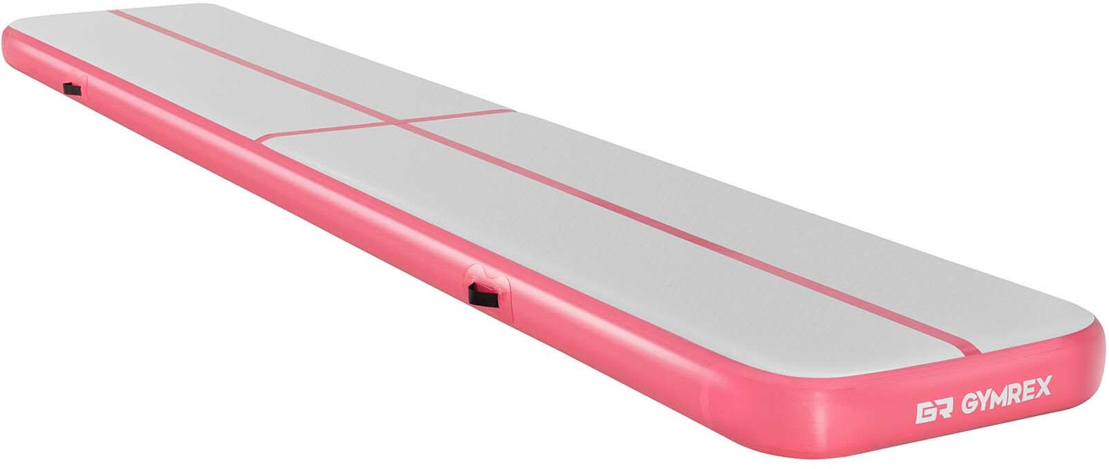 Gymrex Tappetino da ginnastica gonfiabile - 600 x 100 x 20 cm - 210 kg - rosa/grigio GR-ATM23 Gymrex Tappetino da ginnastica gonfiabile - 600 x 100 x 20 cm - 210 kg - rosa/grigio GR-ATM23