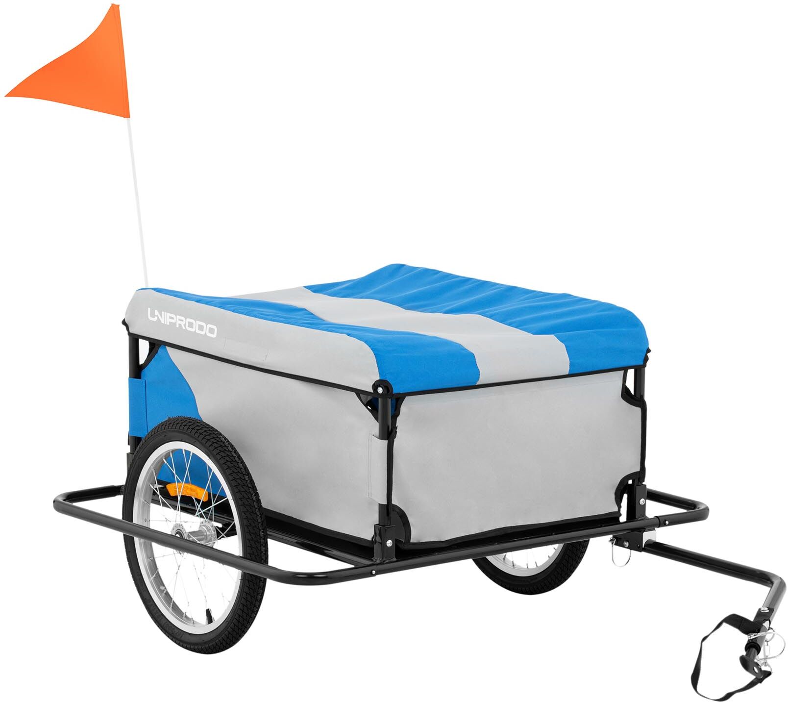 Uniprodo Carrello bici - 50 kg - Paracolpi ruota - Copertura UNI_TRAILER_06 Uniprodo Carrello bici - 50 kg - Paracolpi ruota - Copertura UNI_TRAILER_06