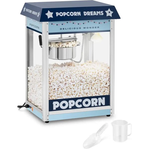 royal catering macchina per pop corn professionale - blu rcps-bb1