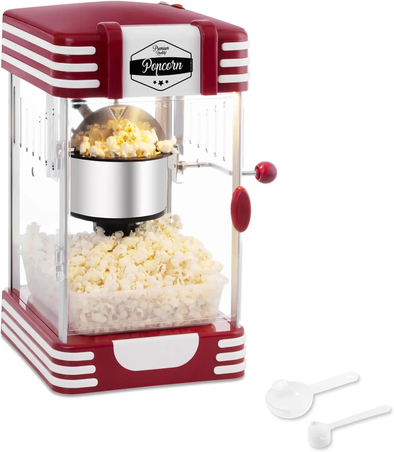 bredeco macchina per pop corn - design rétro anni '50 - rosso bcpk-300-wr