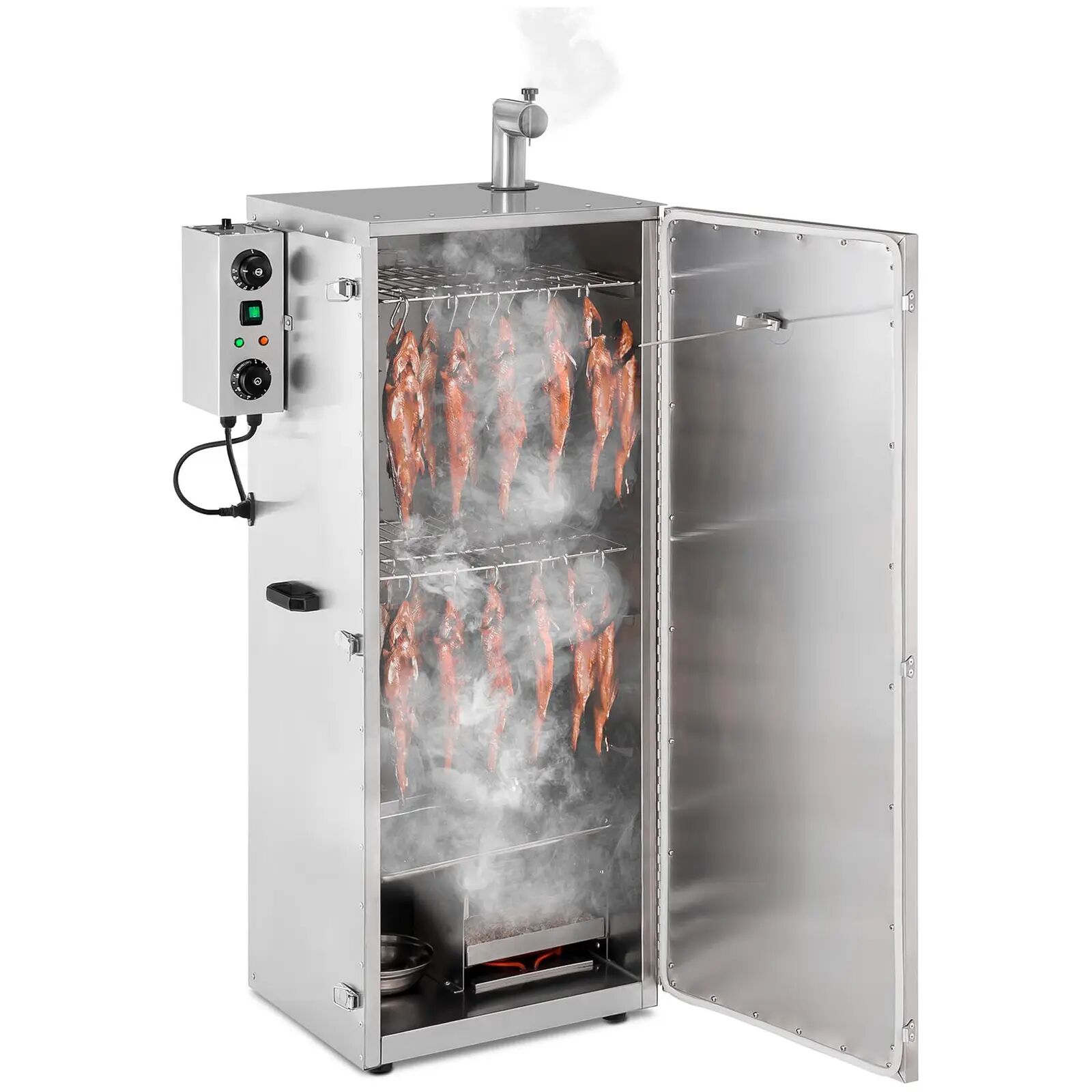 Royal Catering Forno affumicatore - 147 L - 8 griglie RC-FS1300