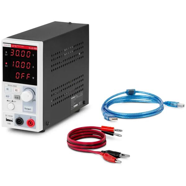 stamos soldering alimentatore da banco - 0 - 30 v - 0 - 10 a - 300 w - 2 memorie s-ls-108