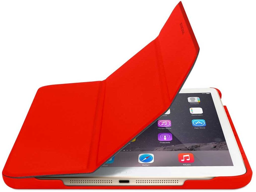 Macally Custodia Protettiva E Supporto Per Ipad Mini 4 Rosso