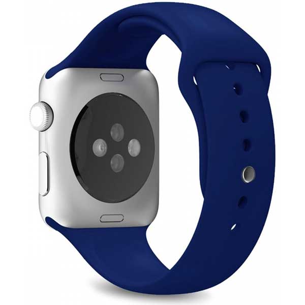 puro cinturino icon per apple watch (44 mm) blu scuro