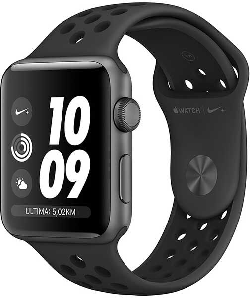 Apple Watch Nike+ Series 3 Gps + Cellular Cassa In Alluminio Grigio Siderale Con Cinturino Nike Sport Antracite/nero (38 Mm)