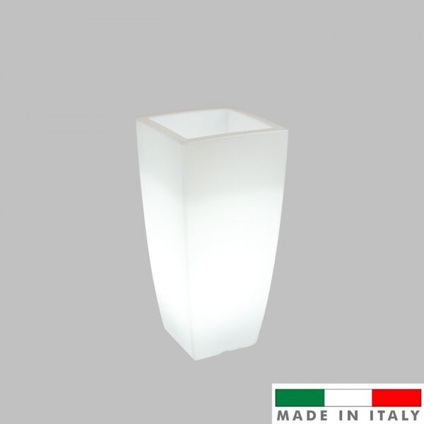 leddiretto vaso illuminabile quadrato 33x33xh70cm, e27