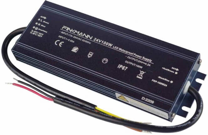 LEDDIRETTO Alimentatore FINKMANN 100W 24V, IP67 - serie Black