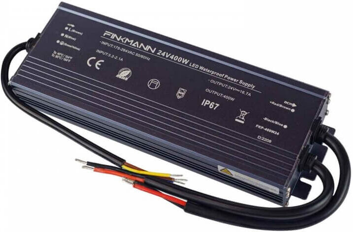 LEDDIRETTO Alimentatore FINKMANN 400W 24V, IP67 - serie Black