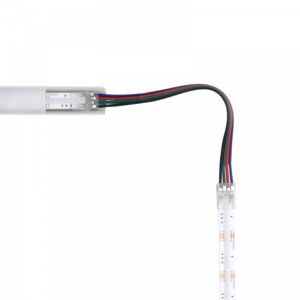 LEDDIRETTO Connettore Angolare per strisce LED RGB COB da 10mm - CF 2PZ