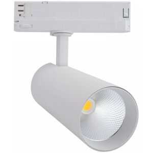 LEDDIRETTO Faro LED 34W per Binario Trifase, 38° + 60° Bianco, PHILIPS Xitanium CRI92